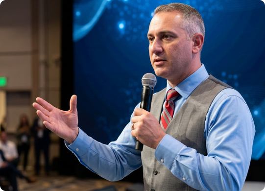 SEO and AI Search Optimization Consultant Timothy Prestianni speaking